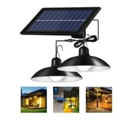LAMPARA LED SOLAR DOBLE
