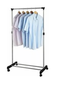 PERCHERO 1 TUBO CON RUEDAS