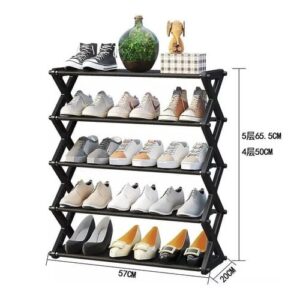 ZAPATERA PLEGABLE NEGRA