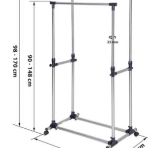 PERCHERO DOBLE SIMPLE CON RUEDAS