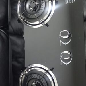 COCINA A GAS 2 HORNILLAS TOPE DE VIDRIO CON CHISPERO