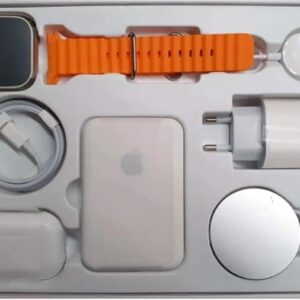 RELOJ DIGITAL ULTRA CON AUDÍFONOS NARANJA