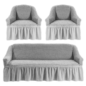 CUBRE SILLON JUEGO 3C Y 1C COLOR GRIS