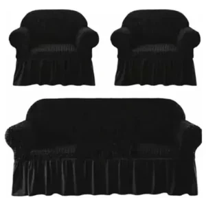 CUBRE SILLON JUEGO 3C Y 1C COLOR NEGRO
