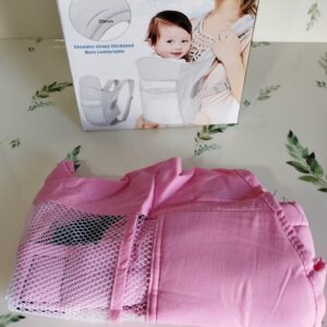 MOCHILA CANGURO PORTA BEBE ROSADO