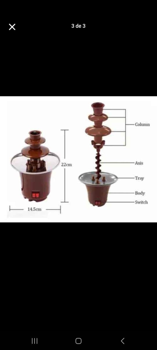 FUENTE DE CHOCOLATERA - Imagen 2