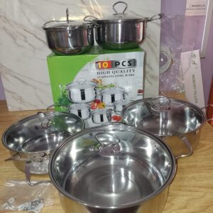 JUEGO DE DE OLLAS 10 PCS