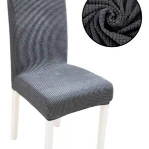COBERTOR PARA SILLA 6PCS COLOR GRIS OSCURO