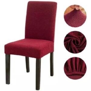 COBERTOR PARA SILLA 6PCS COLOR VINO
