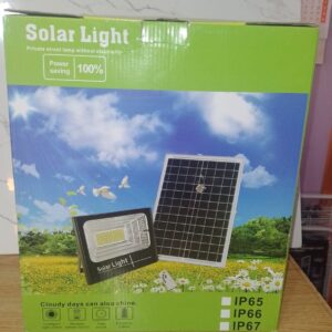 LAMPARA LED CON PANEL SOLAR 120W
