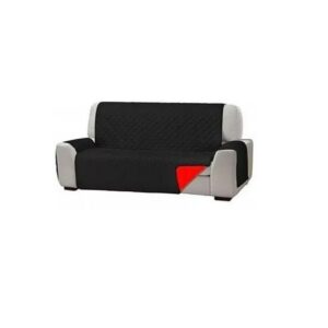 CUBRE SILLON 2 CUERPOS REVERSIBLE NEGRO CON ROJO