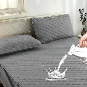 CUBRE COLCHON IMPERMEABLE 2 PLAZA GRIS