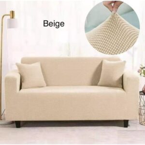 FUNDA CUBRE SILLON ELASTICA 2 CUERPOS BEIGE